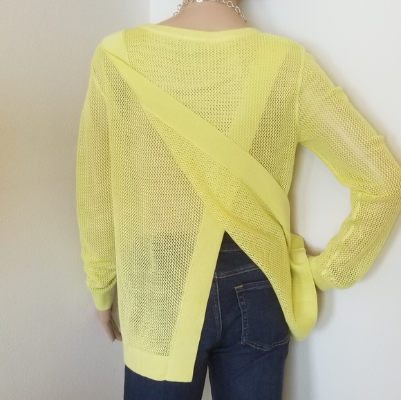 CAbi sz  small lemon lime sweater - Picture 3 of 3